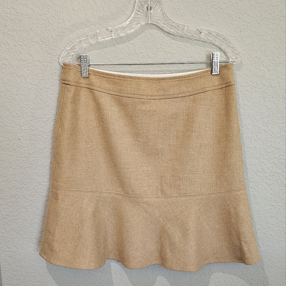 Vintage Gap wool  Tan Skirt size 10